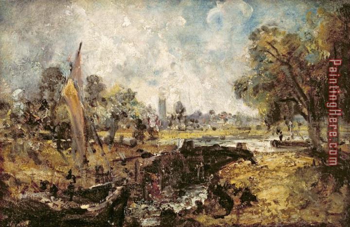 John Constable Dedham Lock